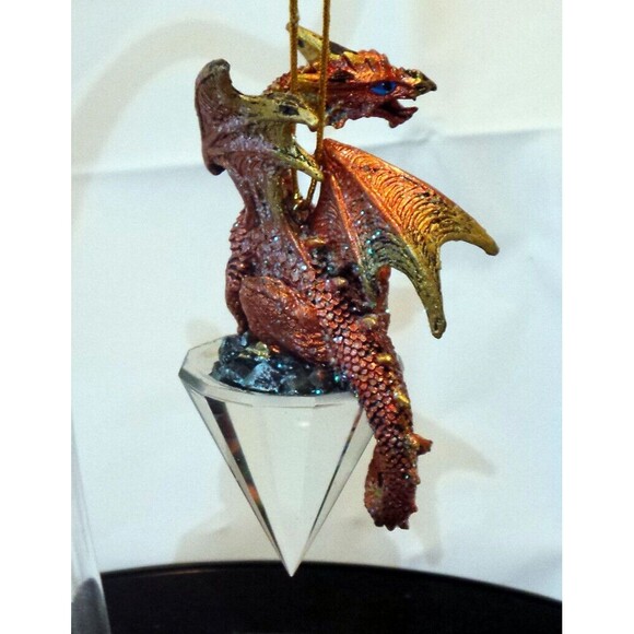 Diamond Dragon 2019 Gothic Holiday Christmas Ornament - Picture 1 of 11